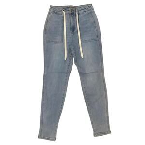 Judy Blue Jeans Women’s Size 5/27 Blue Light Wash Joggers Drawstring